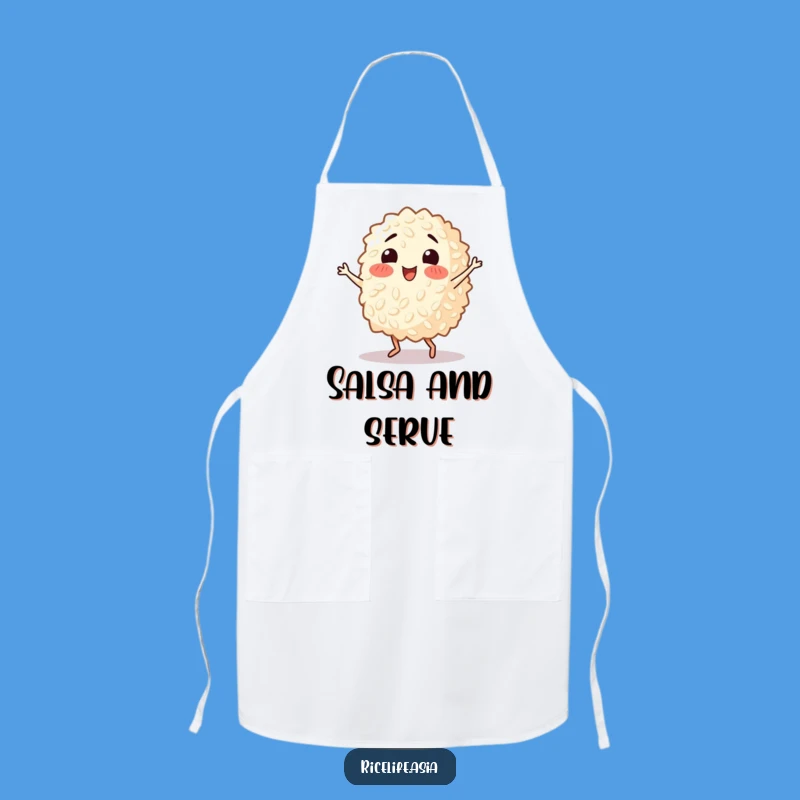 Funny Dancing Rice Grain Apron - Cook Up a Storm with Salsa Moves