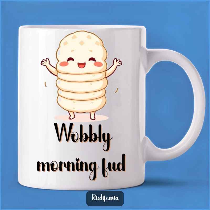 Funny Wobbly Dance Rice Cake Mug: A Hilarious Treat for Your Morning
