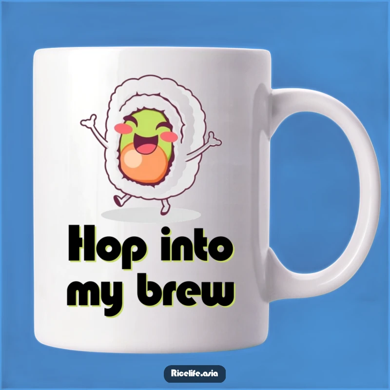 Funny Sushi Hop Mug: A Hilarious Gift for Foodie Fun!
