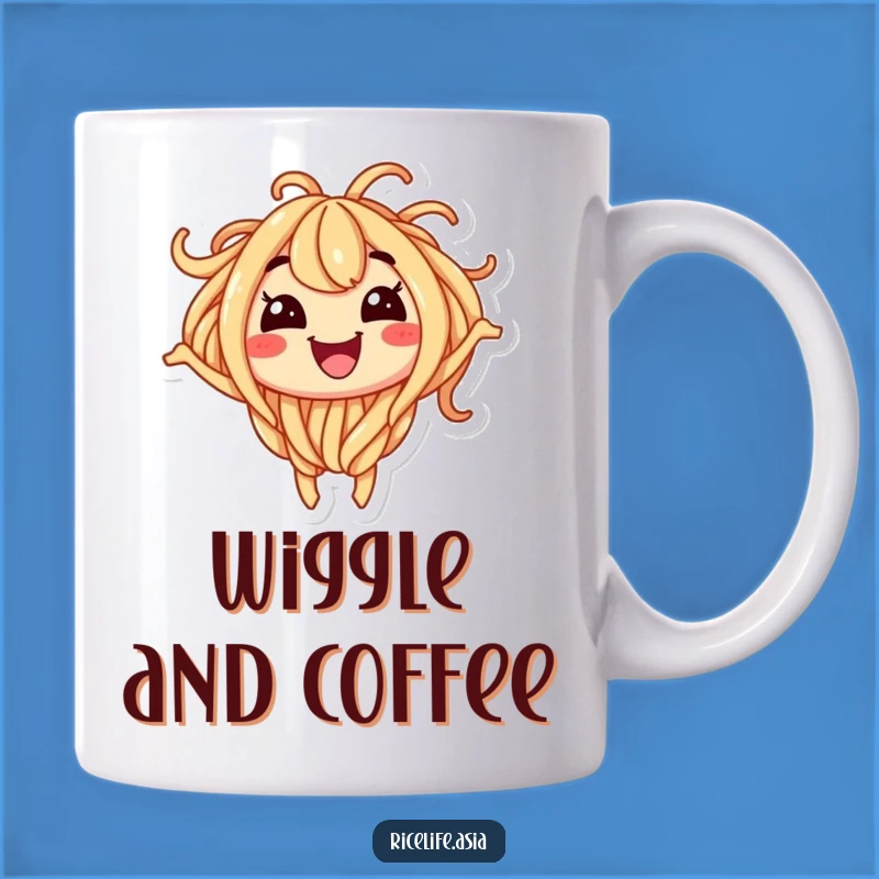 Funny Noodle Wiggle Mug: A Smiling Character Makes the Perfect Funny Gift
