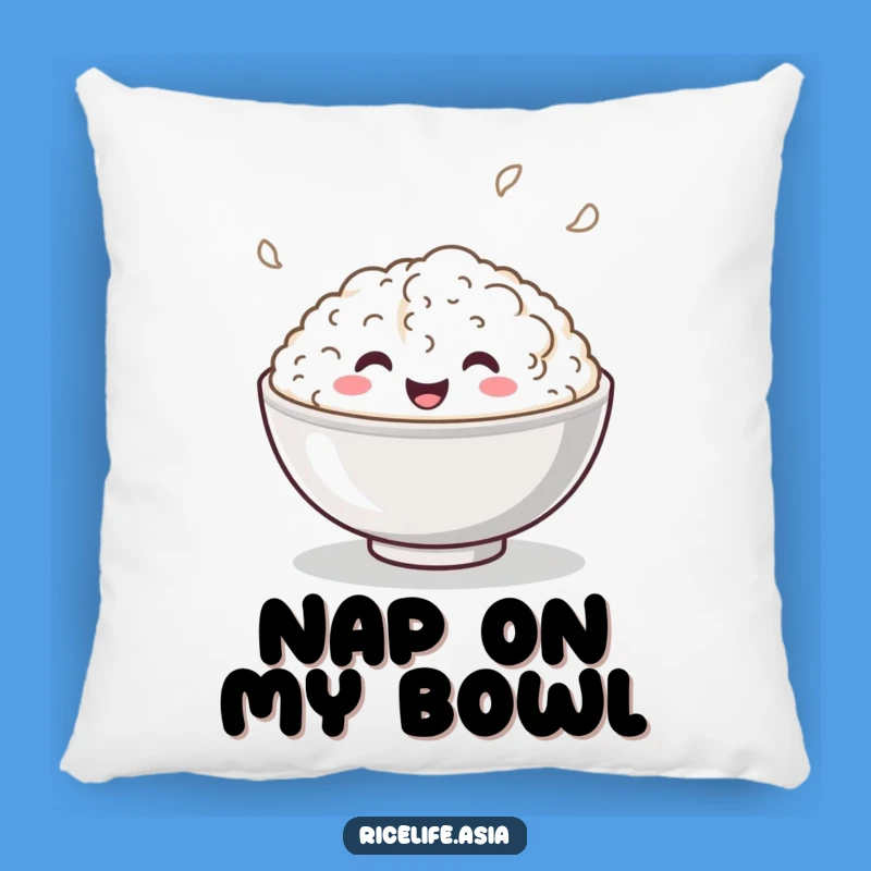 Funny Bouncing Rice Bowl Pillow: Snuggle Up with Playful Comfort