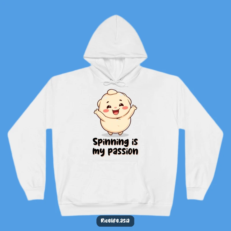Funny Dumpling Spin Hoodie: Cozy Up with This Happy Character's Cheer