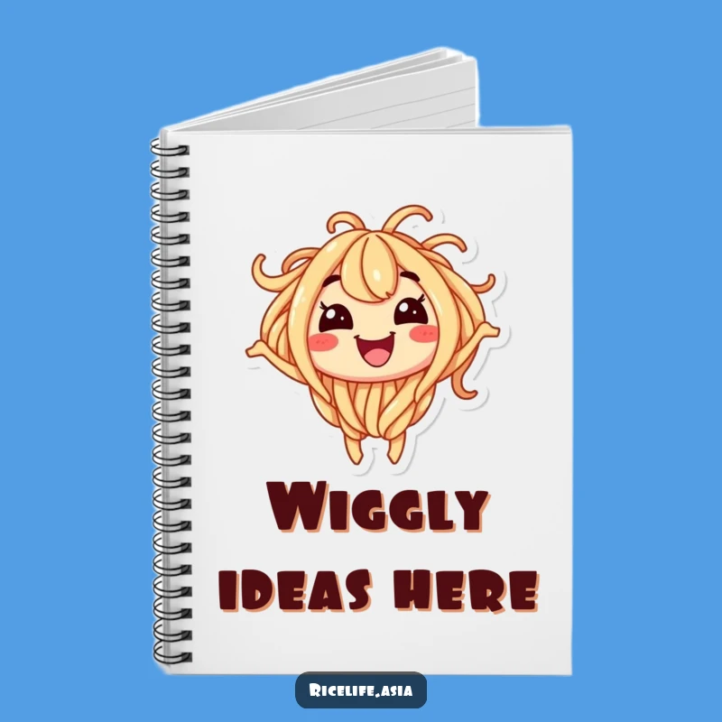 Funny Noodle Wiggle Notebook: Jot Down Ideas with Excited Character Flair