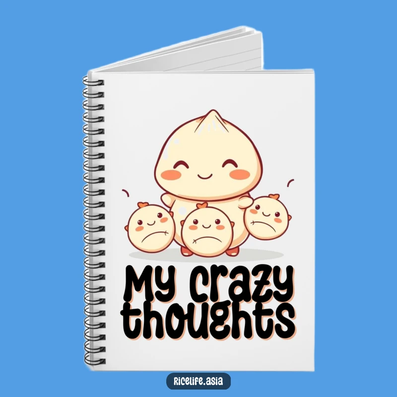 Funny Dumpling Juggling Notebook - Jot Down Ideas with Culinary Wit