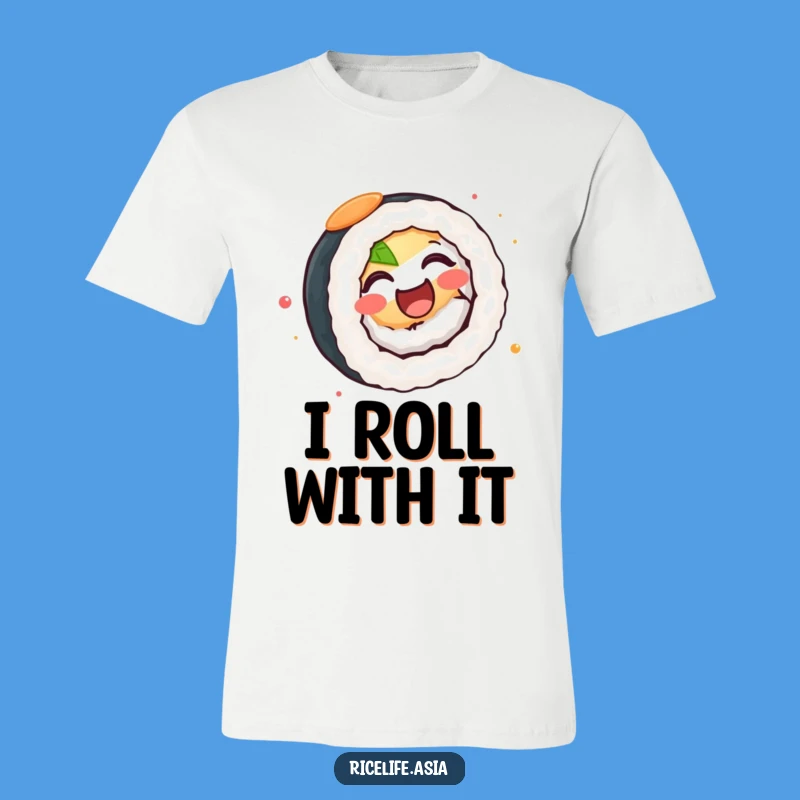 Funny Spinning Sushi Roll T-Shirt: Wear Your Joyful Movement