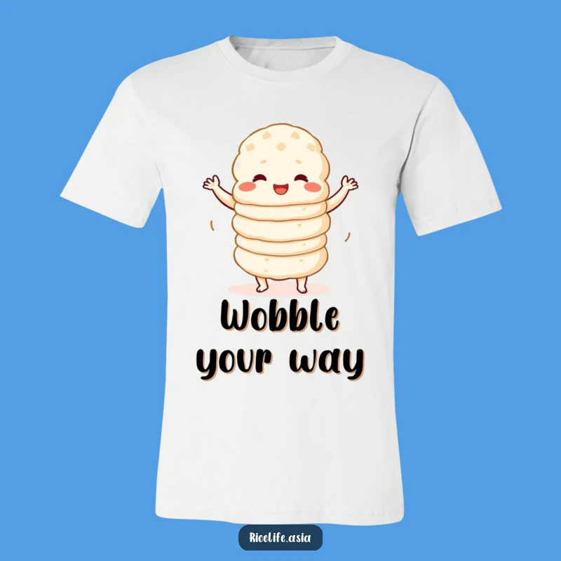 Funny Wobbly Dance Rice Cake T-Shirt: Show Off Your Quirky Moves
